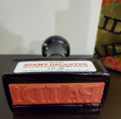 AVON COLOGNES AND PERFUMES 1970'S VINTAGE STAMP COLOGNE BOTTLE