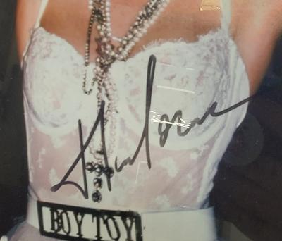 MADONNA FRAMED PHOTO WITH AUTHENTICATED SIGNATURE