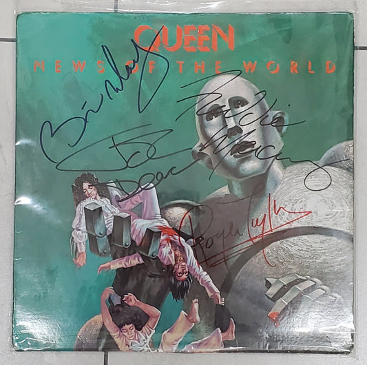 original signature of the rock band queen