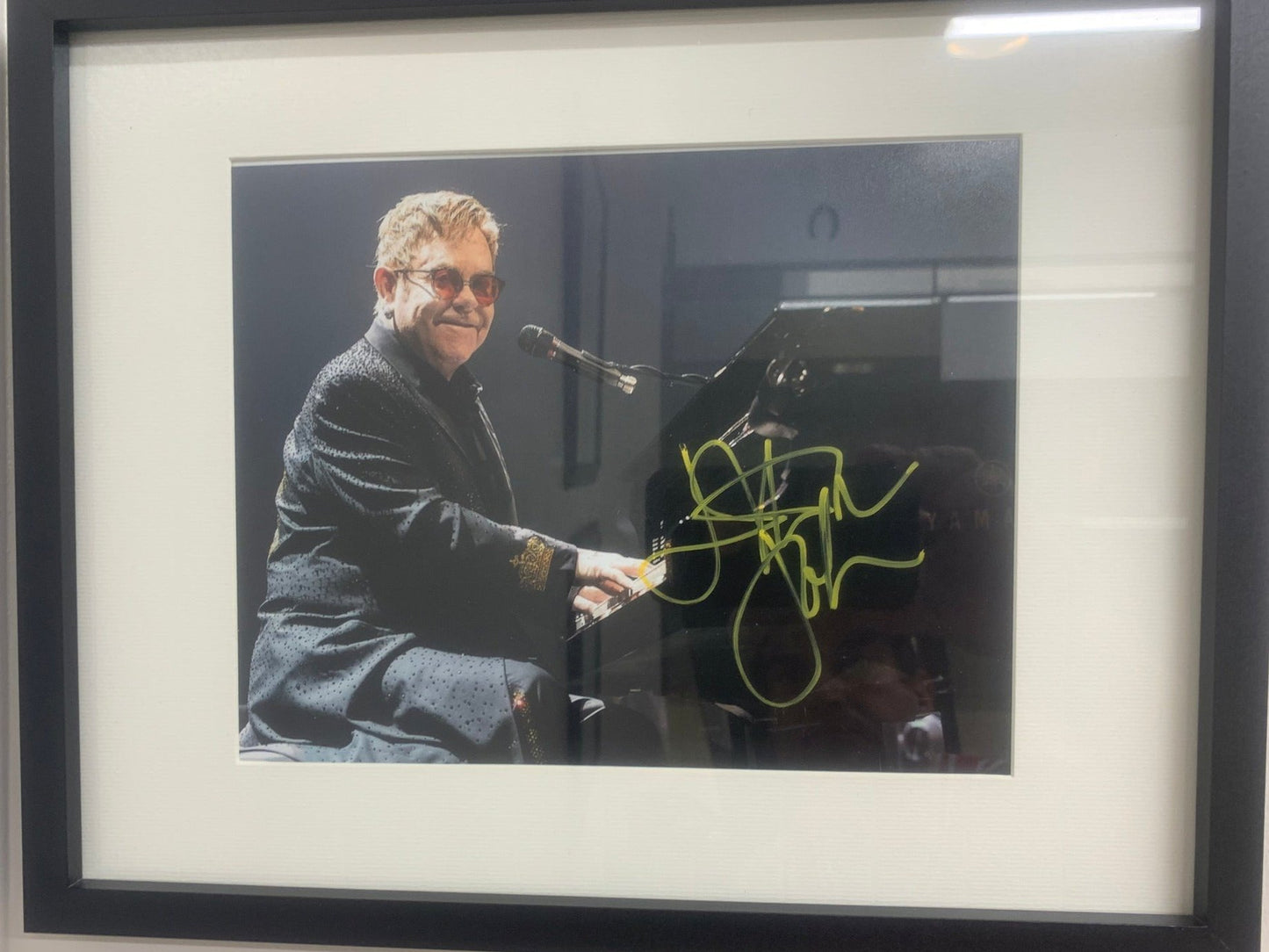 Elton John autographed picture