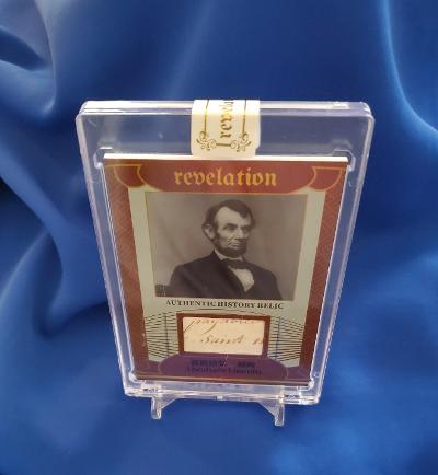 ABRAHAM LINCOLN AUTHENTIC HANDWRITING PATCH