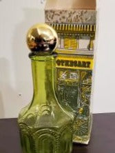 AVON PERFUMES AND COLOGNE 1970'S GREEN GLASS APOTHECARY