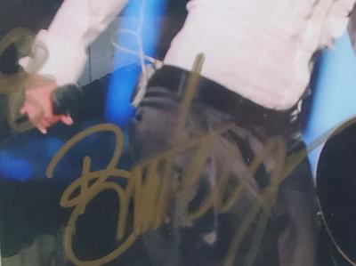 BRITTANY SPEARS & MADONNA FRAMED PHOTO WITH AUTHENTICATED SIGNATURES