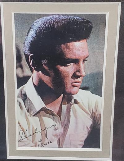 ELVIS  ALL THE KING'S THINGS INTERNATIONAL FRAMED SIGNATURE PIECE
