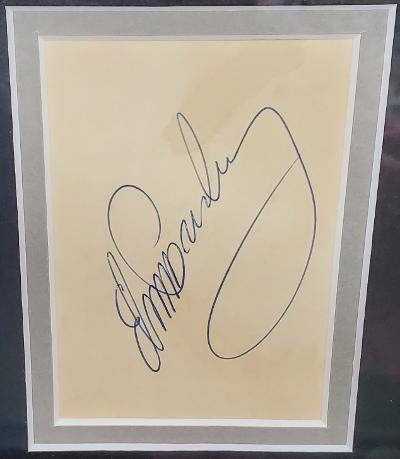 ELVIS  ALL THE KING'S THINGS INTERNATIONAL FRAMED SIGNATURE PIECE