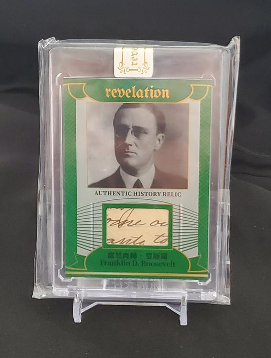 FRANKLIN D ROOSEVELT AUTHENTIC HANDWRITING PATCH