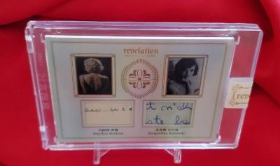 MARILYN MONROE & JACQUELINE KENNEDY HANDWRITING PATCH DUO