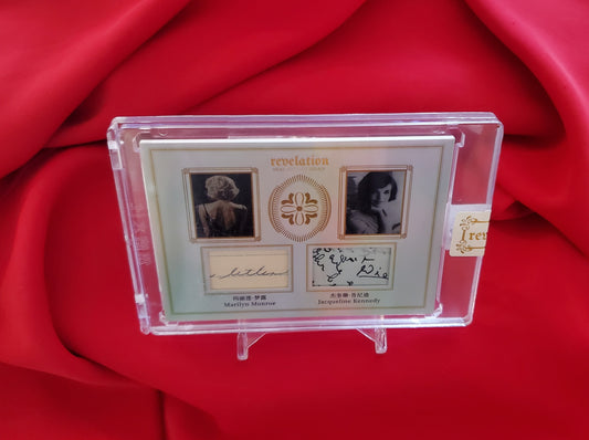 MARILYN MONROE & JACQUELINE KENNEDY HANDWRITING PATCH DUO
