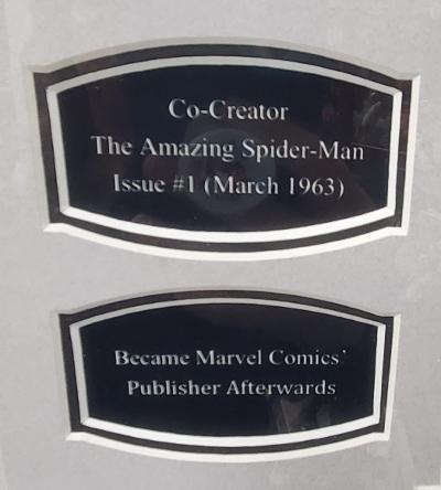 Spiderman Comic Book from 19xx - Signed by Stan Lee - Signature Certified -framed