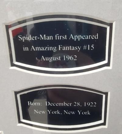 Spiderman Comic Book from 19xx - Signed by Stan Lee - Signature Certified -framed