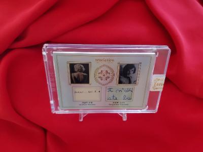 MARILYN MONROE & JACQUELINE KENNEDY HANDWRITING PATCH DUO